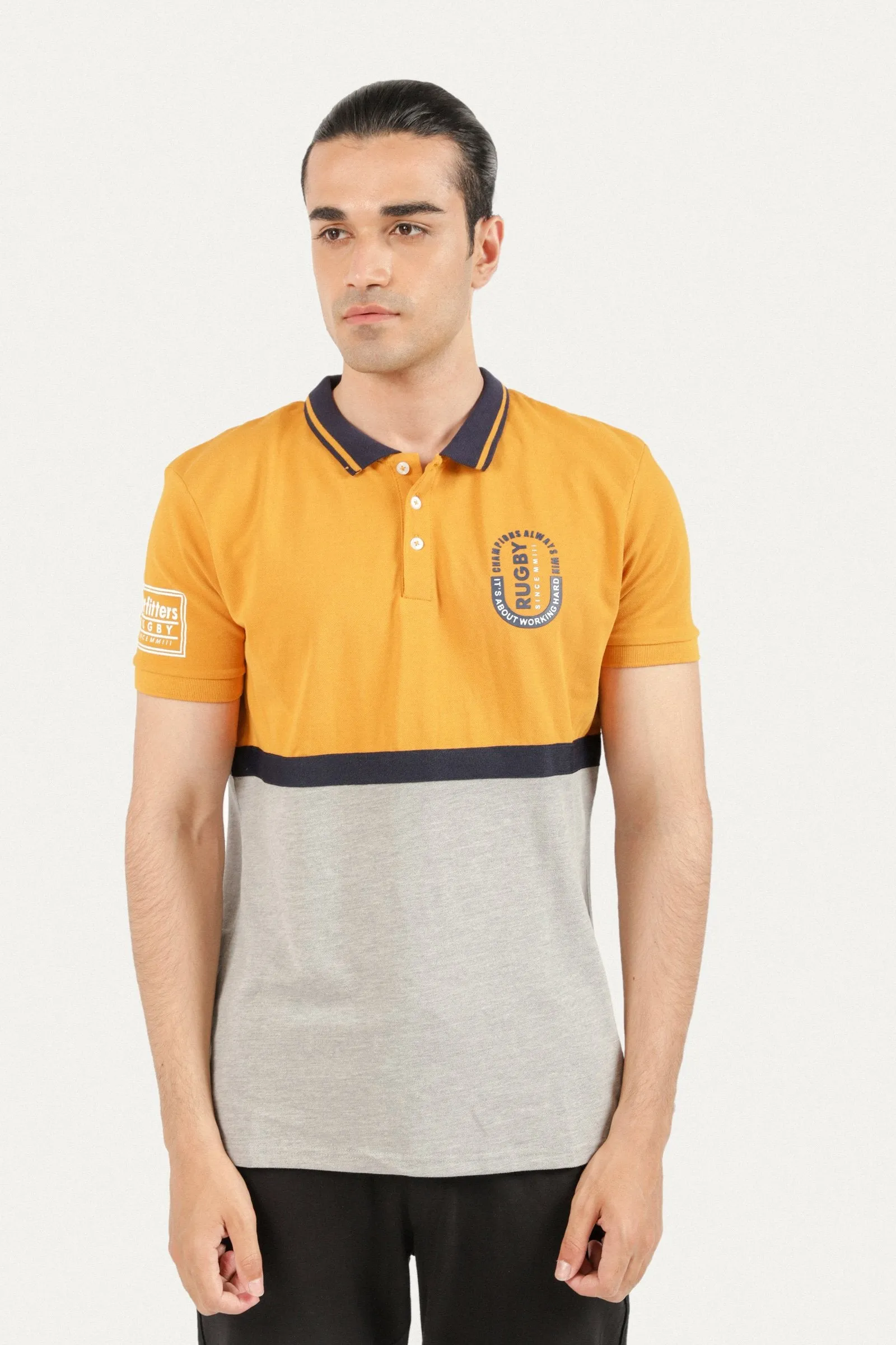 Outfitters Graphic Polo Shirt