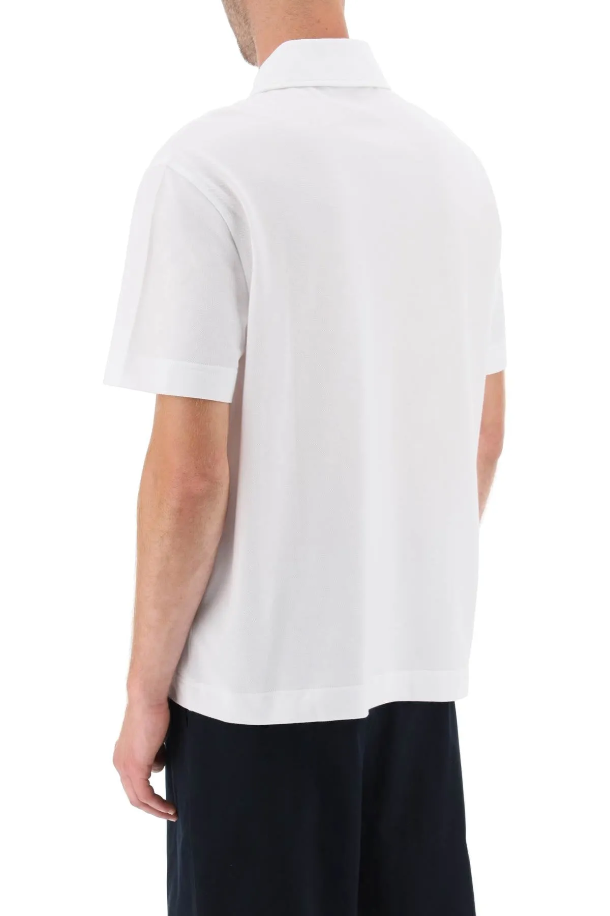 Palm angels sartorial tape pique' polo shirt