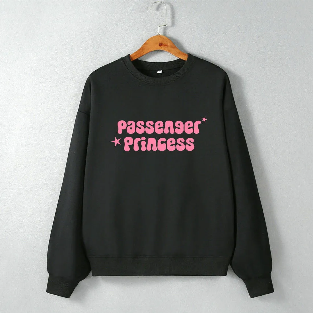 Passenger Princess Street Hipster Drop Shoulder Loose Long Sleeve Sweatershirt Women Clothing