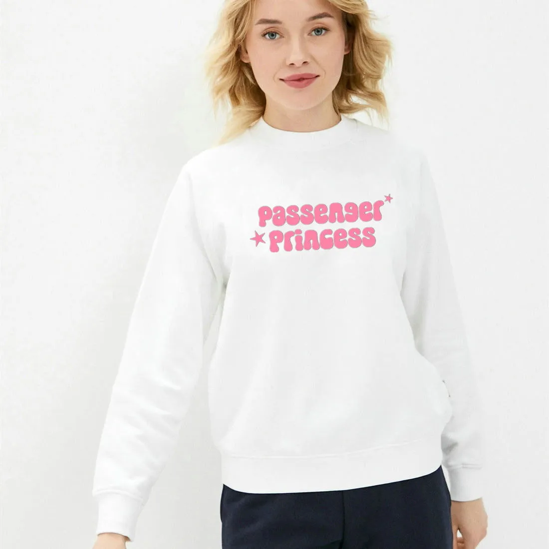 Passenger Princess Street Hipster Drop Shoulder Loose Long Sleeve Sweatershirt Women Clothing