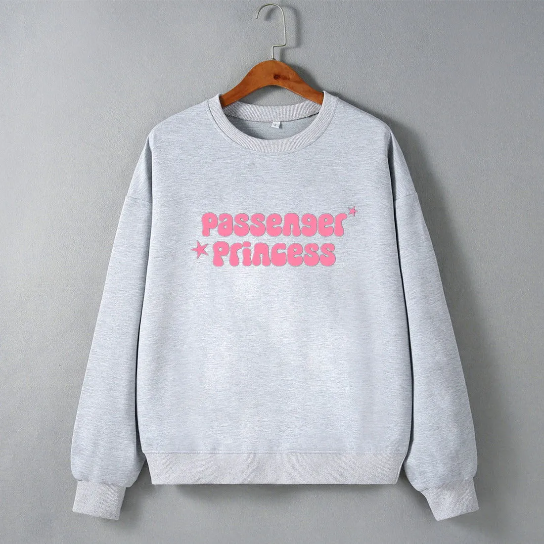 Passenger Princess Street Hipster Drop Shoulder Loose Long Sleeve Sweatershirt Women Clothing