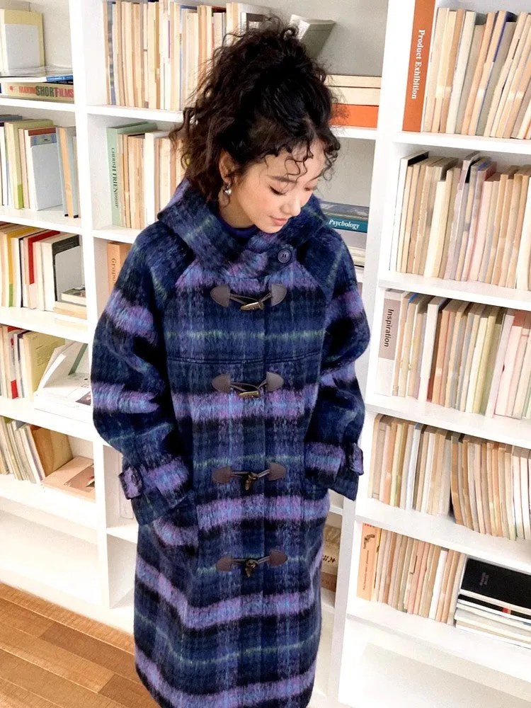 Plaid long coat【s0000010362】