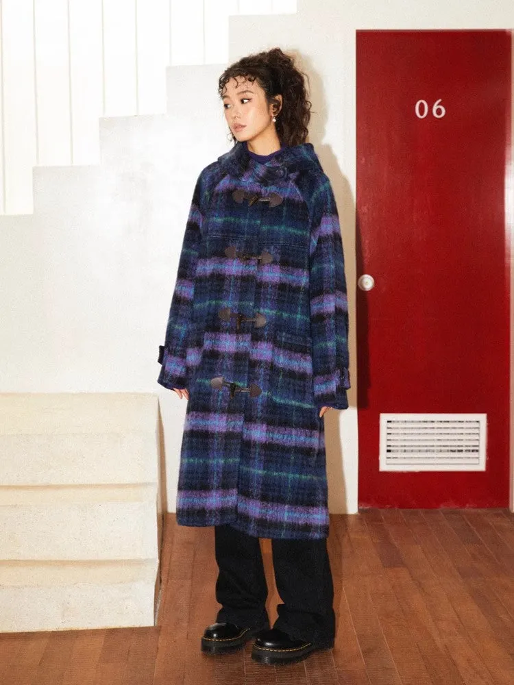 Plaid long coat【s0000010362】