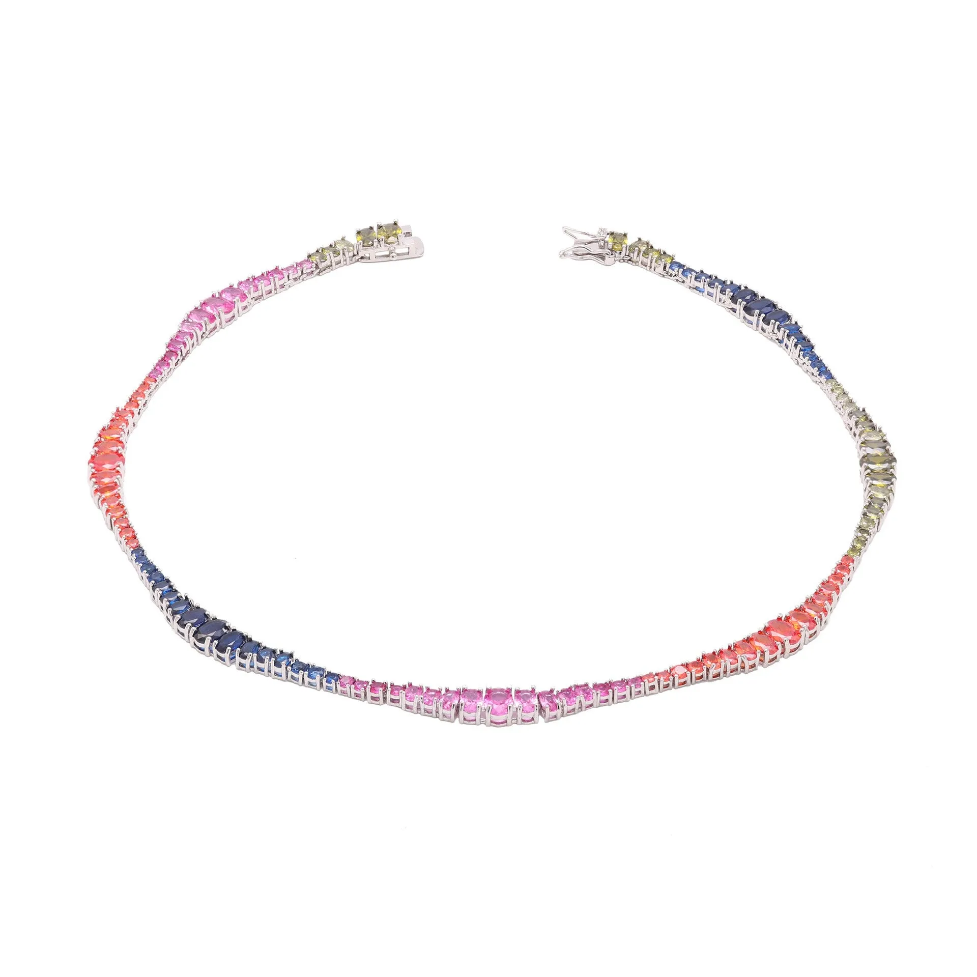 Pre Order:  Irregular Colored Zircon Necklace