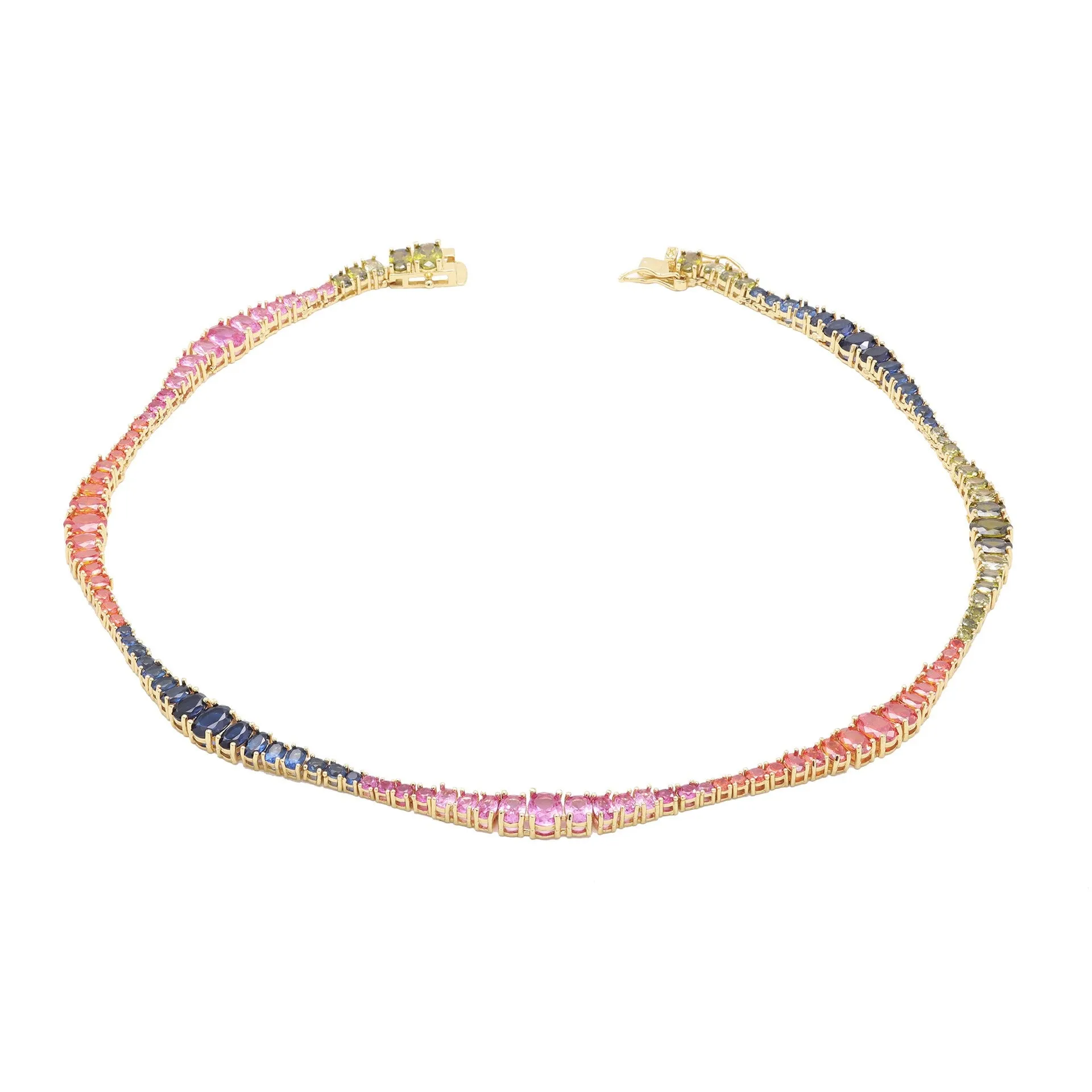 Pre Order:  Irregular Colored Zircon Necklace