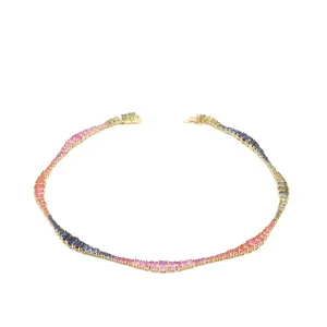 Pre Order:  Irregular Colored Zircon Necklace