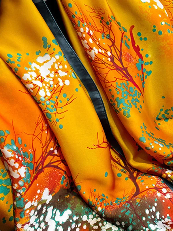 Printed Sun Protection Wash Painting Shawl&Scarf