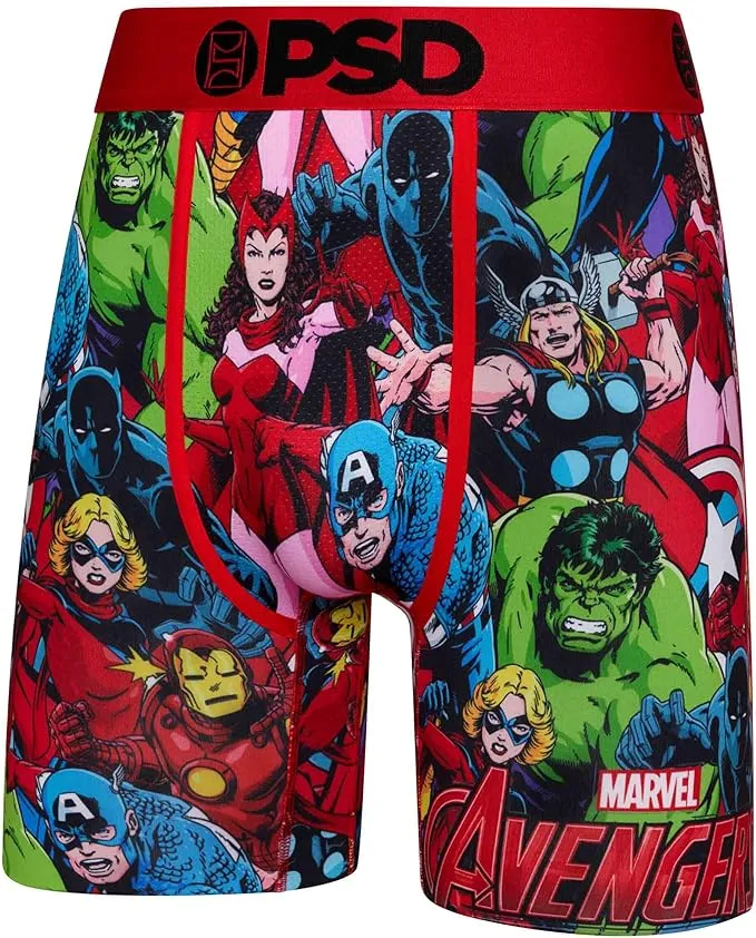 PSD Men's Marvel 3-Pack Boxer Briefs