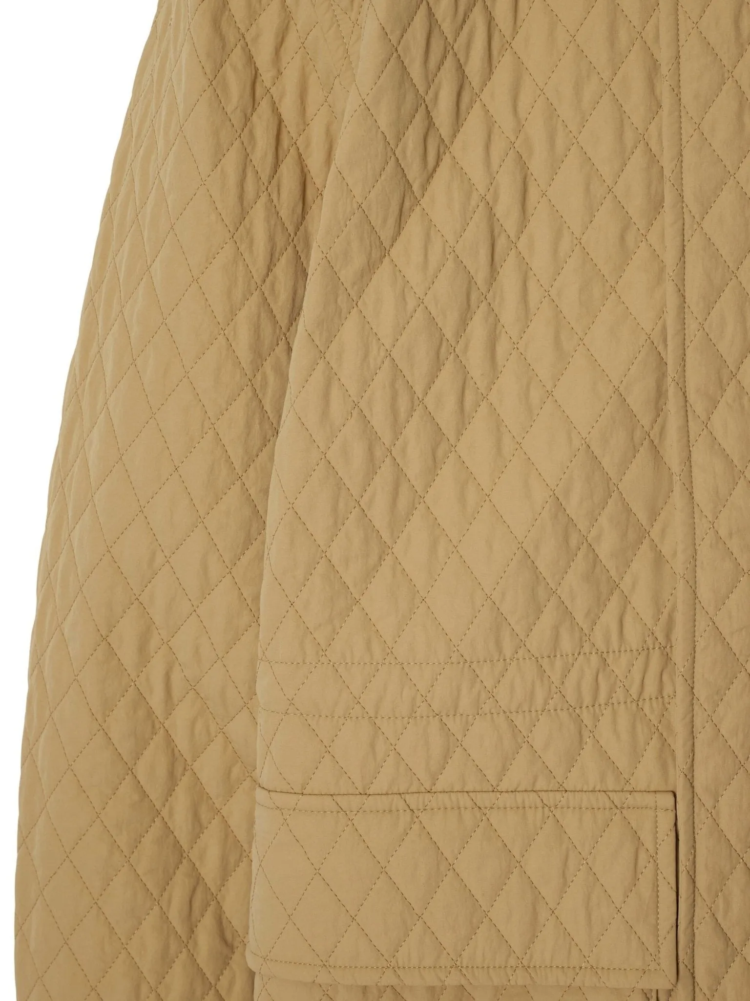 quilted hooded jacket