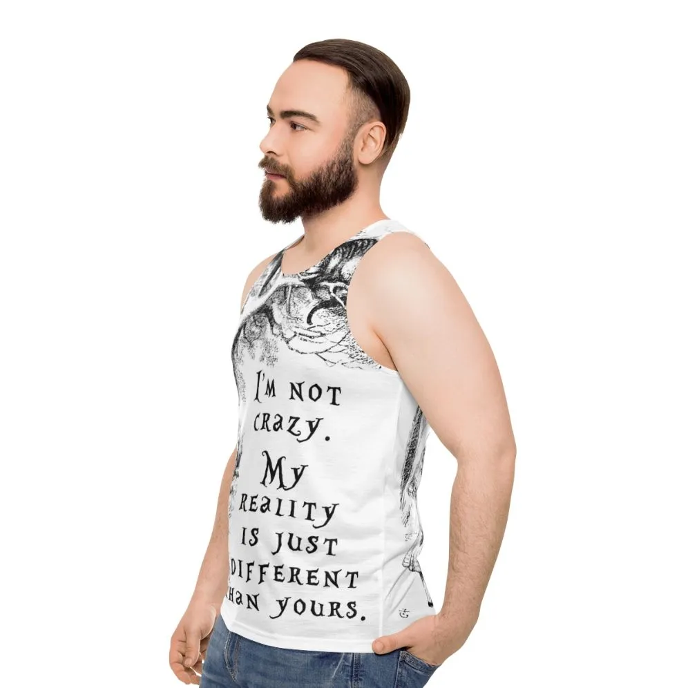 "I'm Not Crazy" Unisex Alice in Wonderland Tank Top