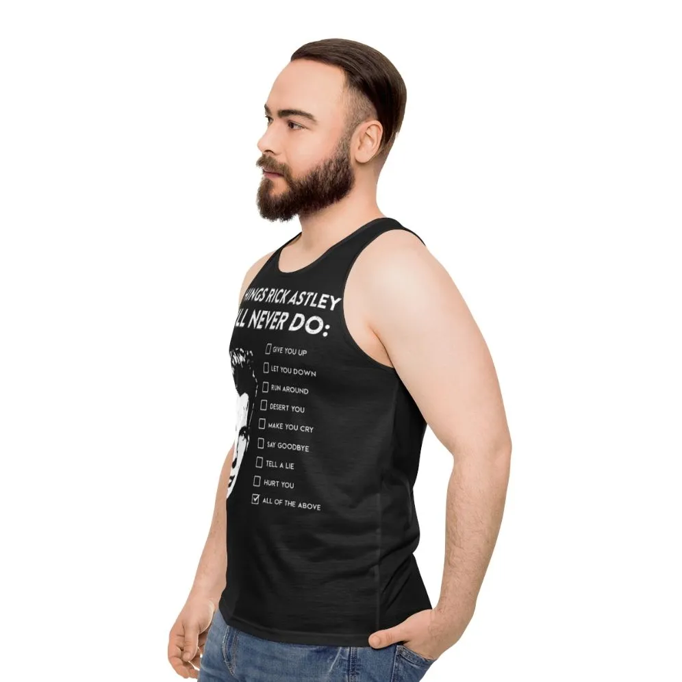 "Never Say Goodbye" Unisex Rick Astley Tank Top