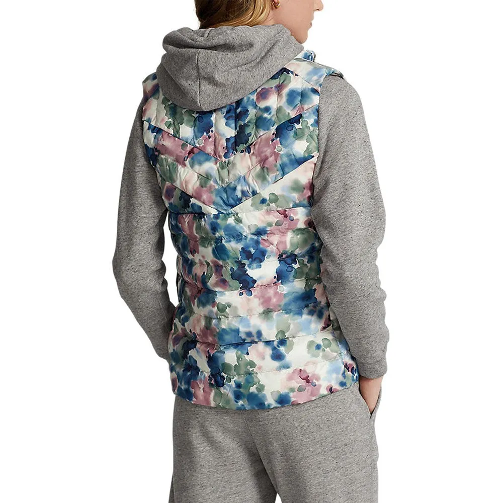 Ralph Lauren Womens Watercolor Printed Insulated Vest - Stylish & Comfortable Outerwear