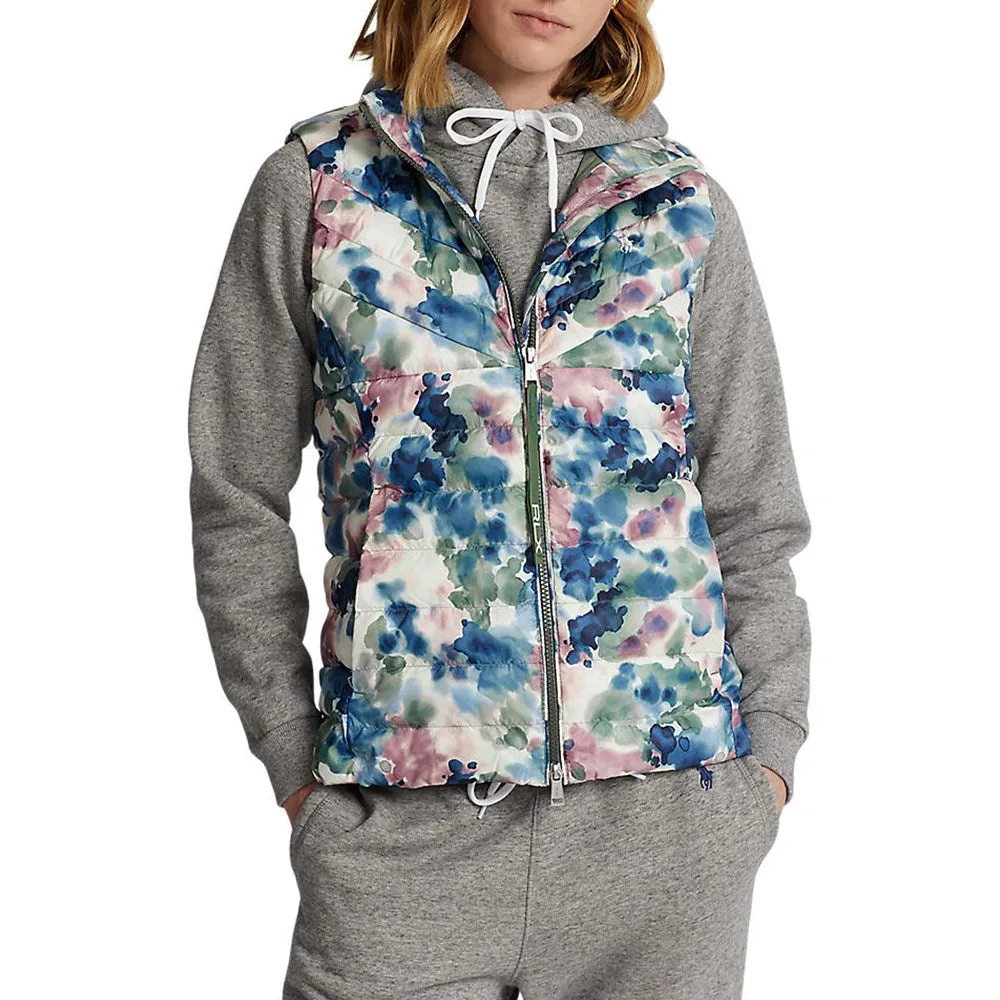 Ralph Lauren Womens Watercolor Printed Insulated Vest - Stylish & Comfortable Outerwear