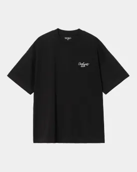 Signature Script T-Shirt | Black / Wax