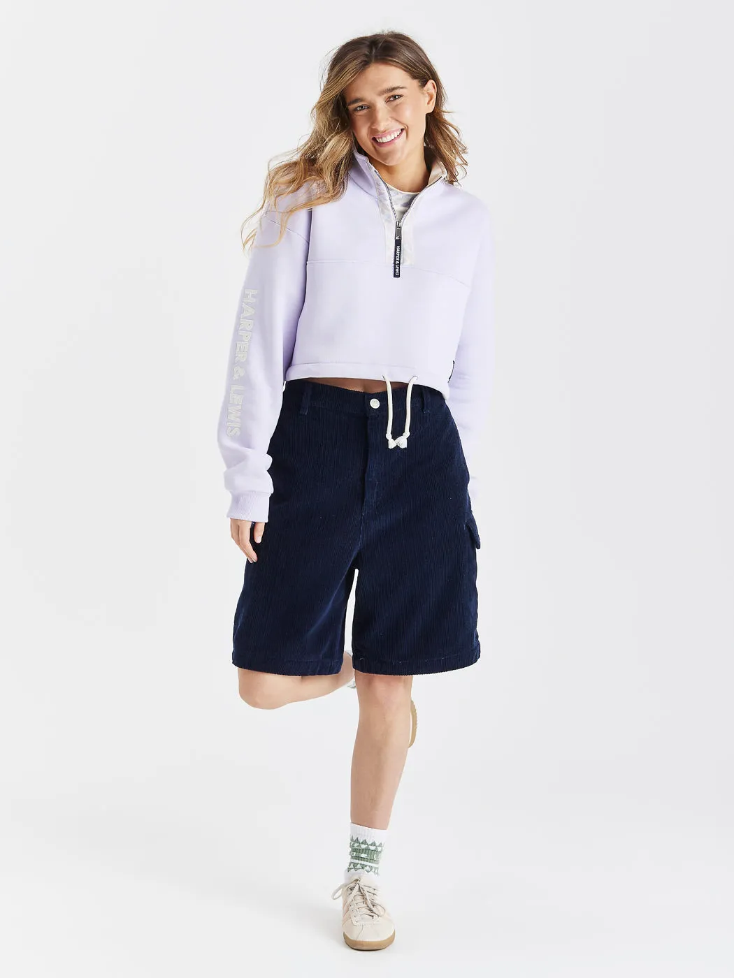 Sophia Cropped 1/4 Zip Sweater