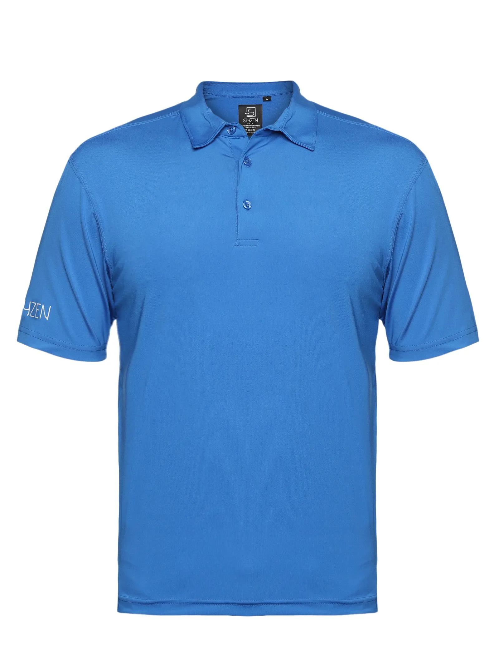 Styzen Men's Golf Polo T- Shirt-Blue