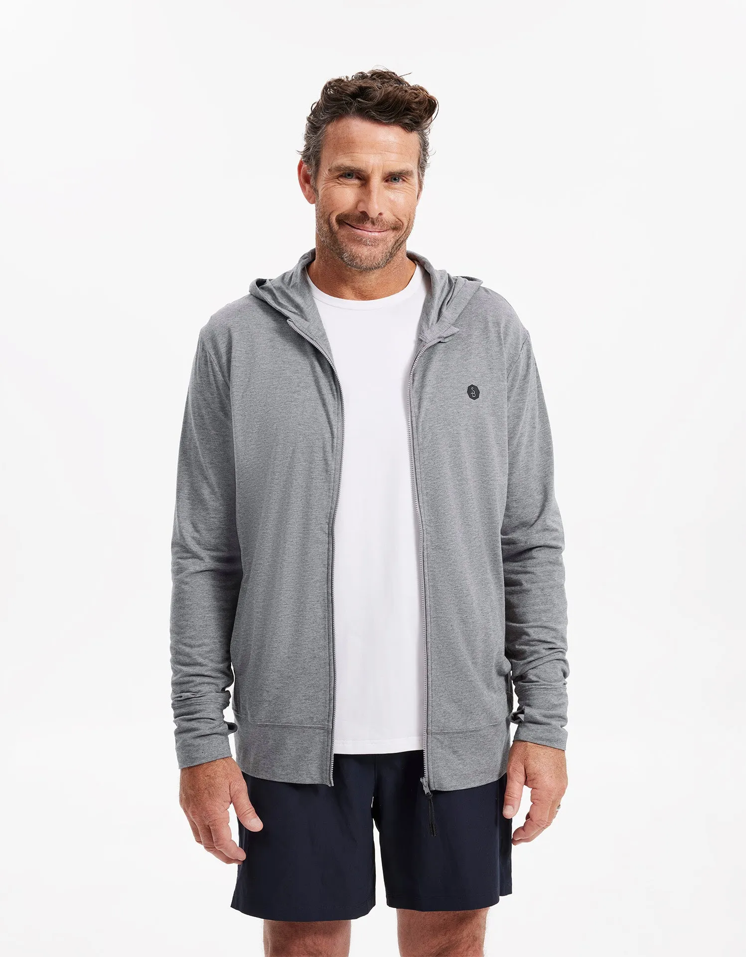 Summer Essential Hooded Zip Top UPF 50  Sensitive Collection