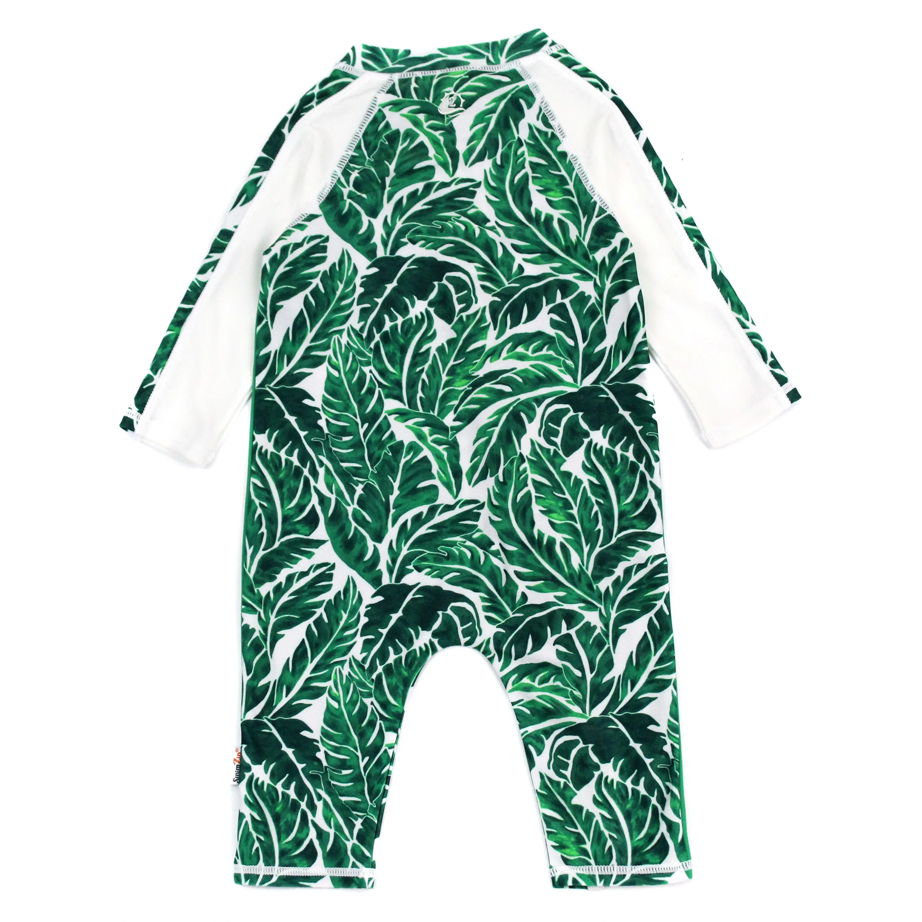 Sunsuit - Long Sleeve Romper Swimsuit | "Palm Leaf"