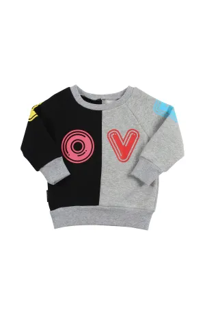 TINY TRIBE LOVE SEGMENT SWEAT TOP