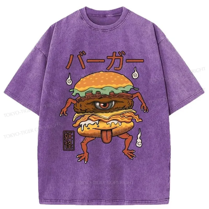 Tokyo-Tiger Burger Monster Japan Washed T-Shirt