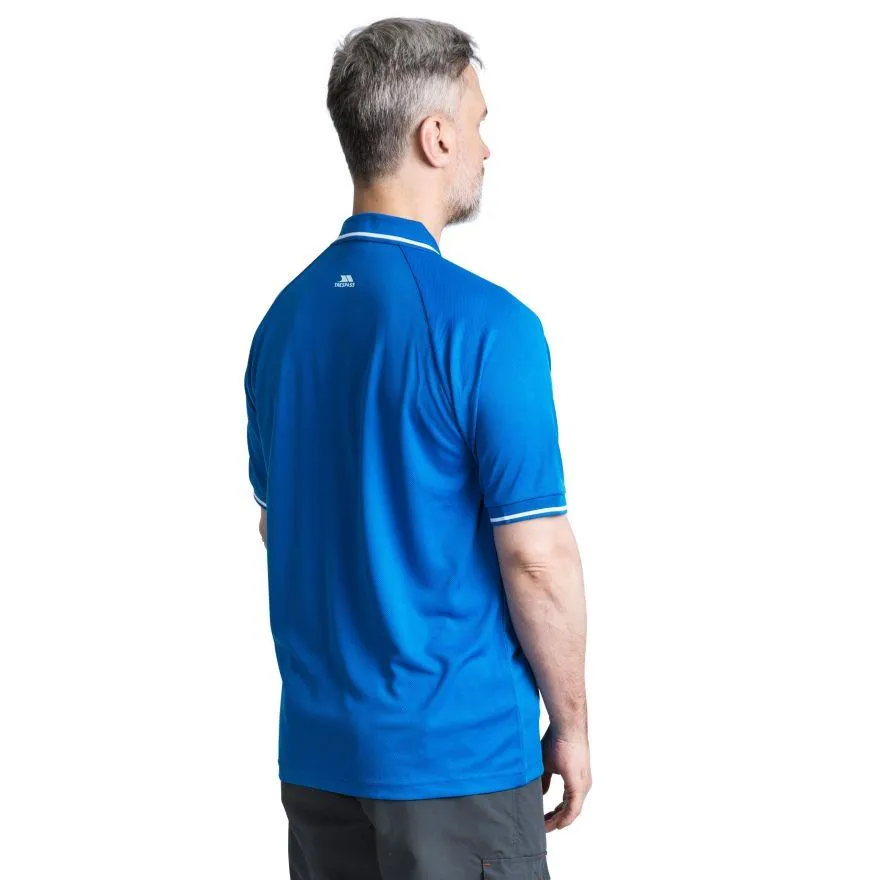 Trespass Mens Bonington Quick Dry Active Polo Shirt UV Insect Protection