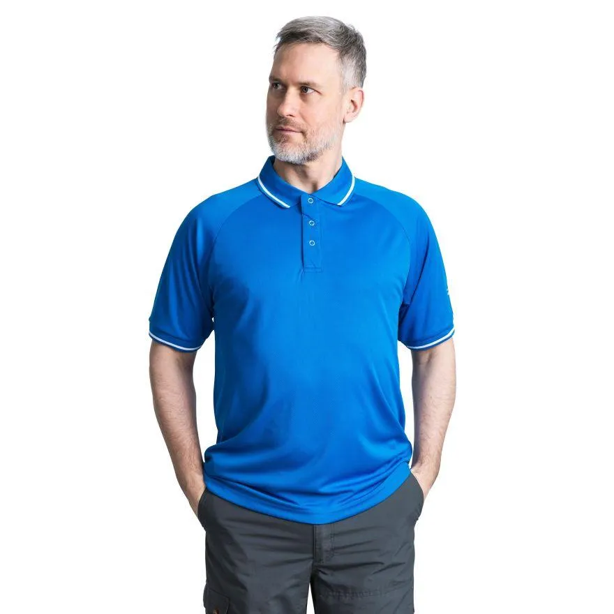 Trespass Mens Bonington Quick Dry Active Polo Shirt UV Insect Protection