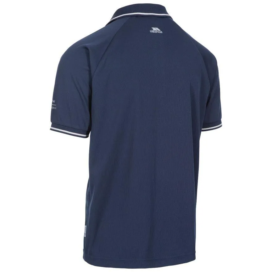 Trespass Mens Bonington Quick Dry Active Polo Shirt UV Insect Protection