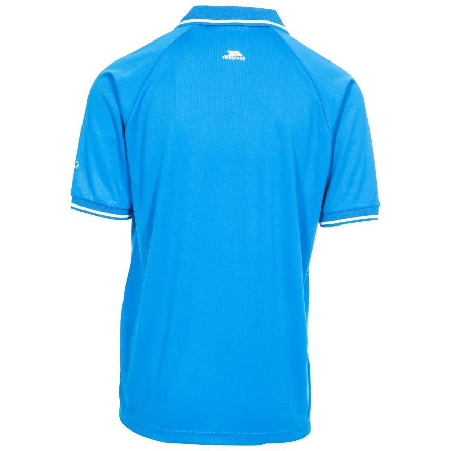 Trespass Mens Bonington Quick Dry Active Polo Shirt UV Insect Protection