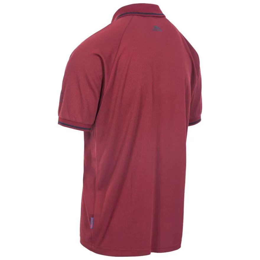 Trespass Mens Bonington Quick Dry Active Polo Shirt UV Insect Protection