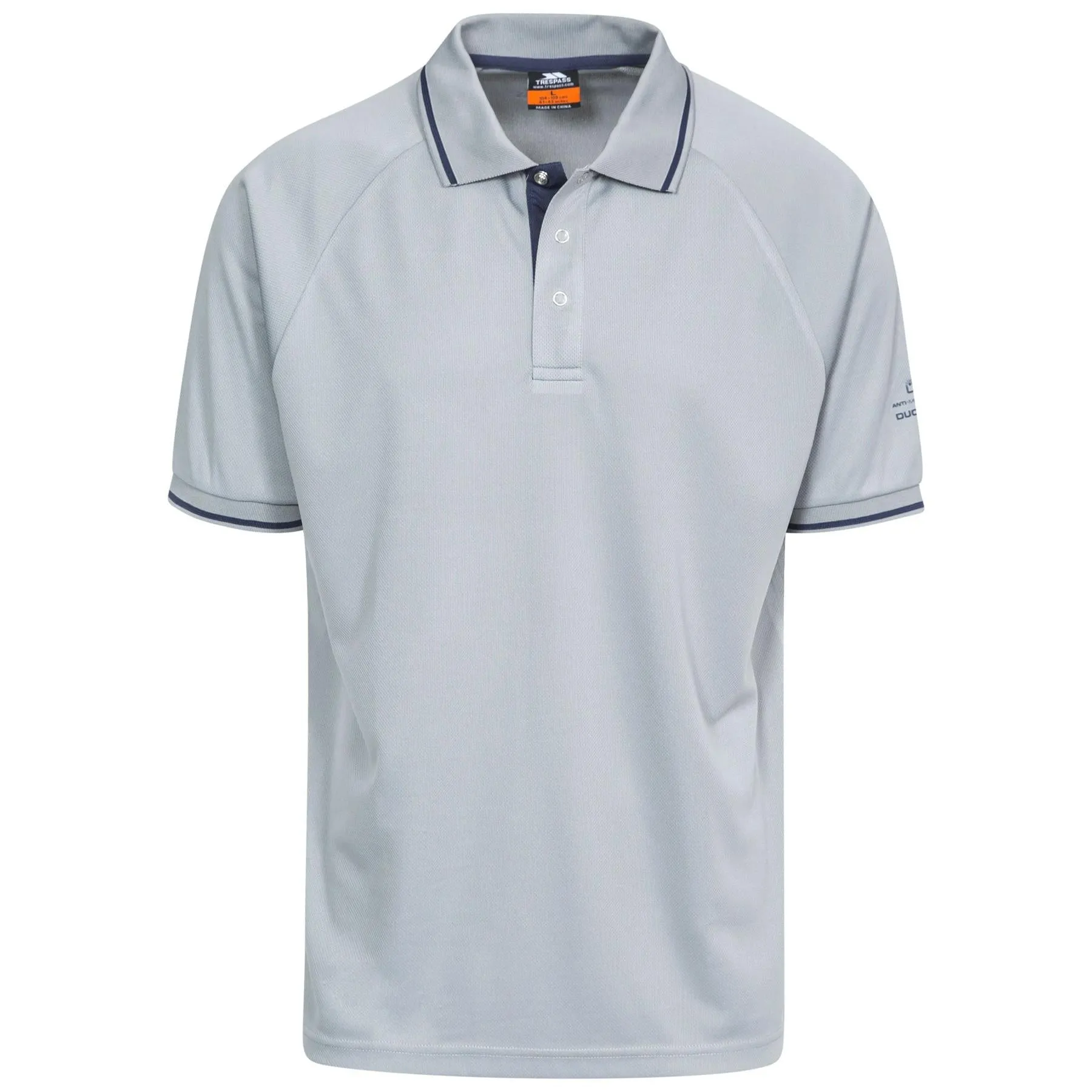 Trespass Mens Bonington Quick Dry Active Polo Shirt UV Insect Protection