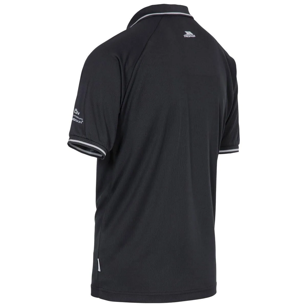 Trespass Mens Bonington Quick Dry Active Polo Shirt UV Insect Protection