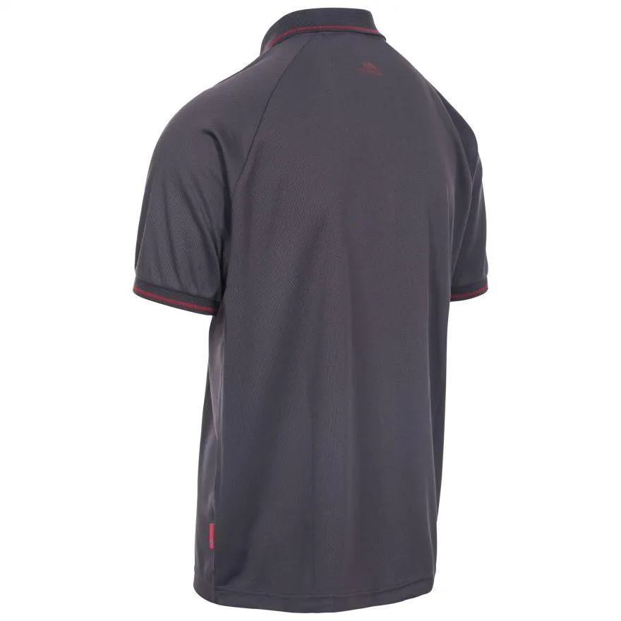 Trespass Mens Bonington Quick Dry Active Polo Shirt UV Insect Protection