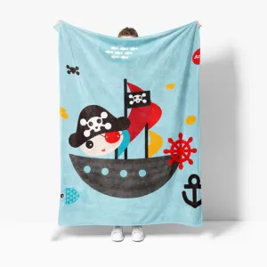 Ultra Plush Pirate Photo Blanket Sherpa Comforter