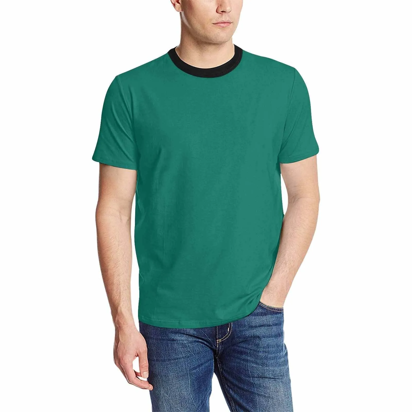 Uniquely You Mens T-Shirt /  Teal Green     - Short Sleeve Casual Shirt