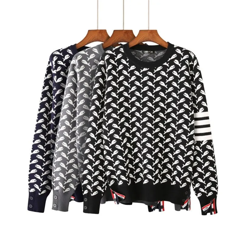 Women Pullover:  Whale-mania