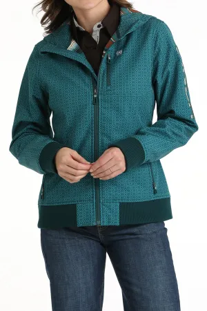 Women's Cinch Teal Bonded Hooded Jacket