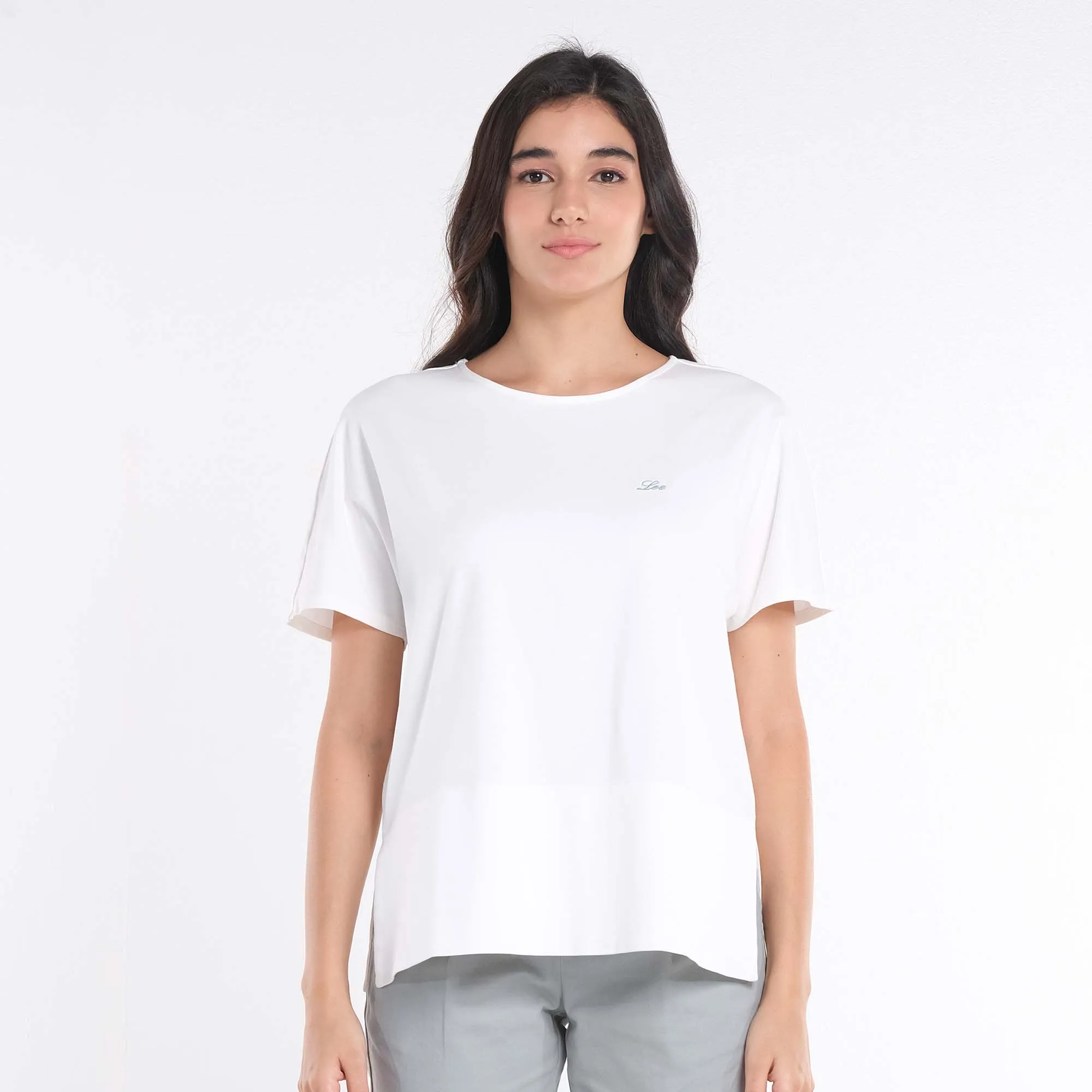 WOMENS LEE LOOSE TOP WITH SIDE SLIT