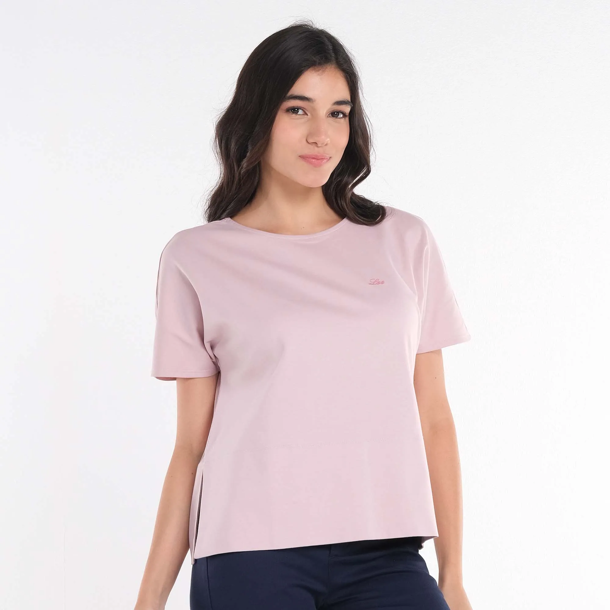 WOMENS LEE LOOSE TOP WITH SIDE SLIT