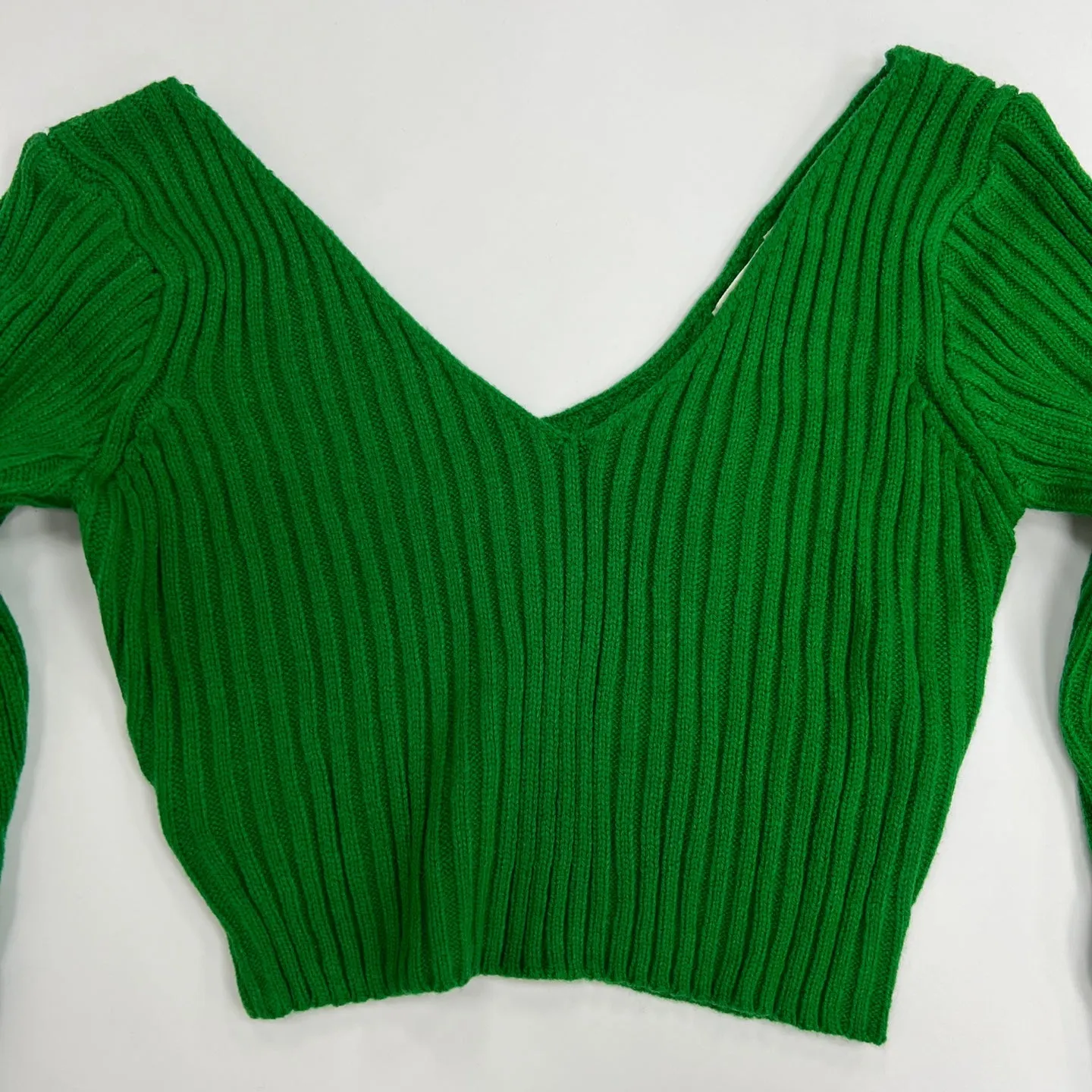 Women's Wide V-Neck Sweater Top