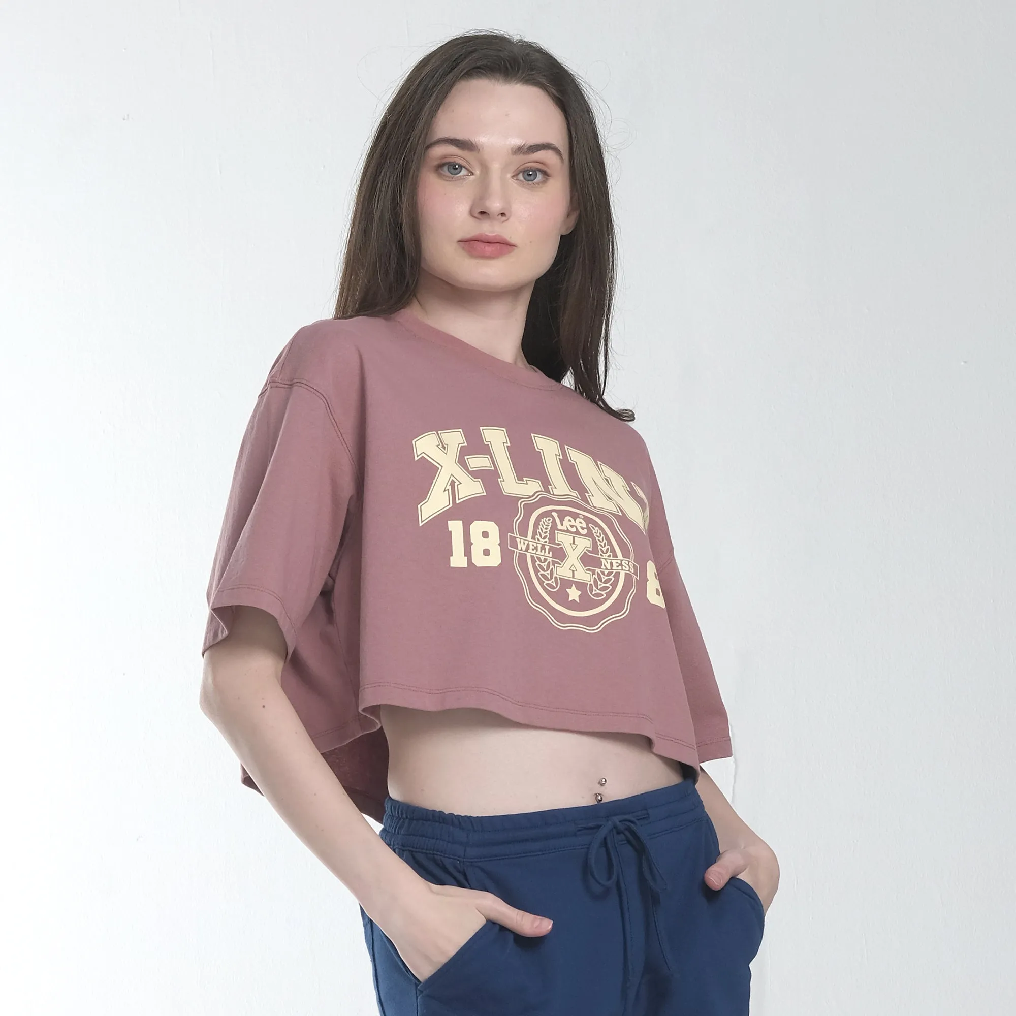 X-LINE GIRLS LOOSE CROPTOP